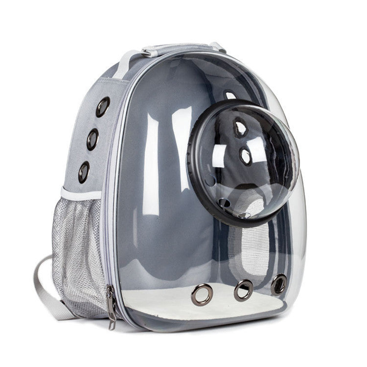 Premium Cat Backpack Carrier with Bubble Window (Gray)