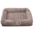Ultra-Soft Plush Dog Bed (Tan)