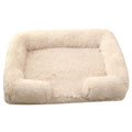 Ultra-Soft Plush Dog Bed (Cream)